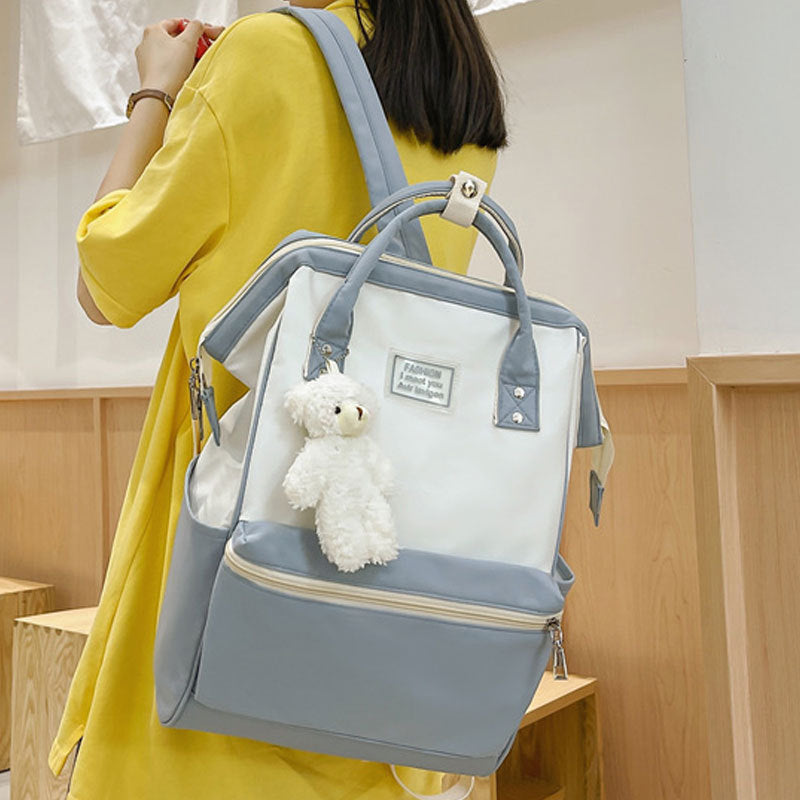 Large Capacity 15.6 Inch Simple Backpack Leisure Travel