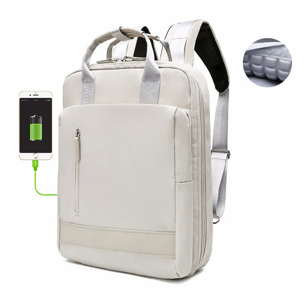 15.6 Inch Laptop Backpack For Women, USB Charging Port Business Backpack For Wrok Travel , College Bag For Men Women