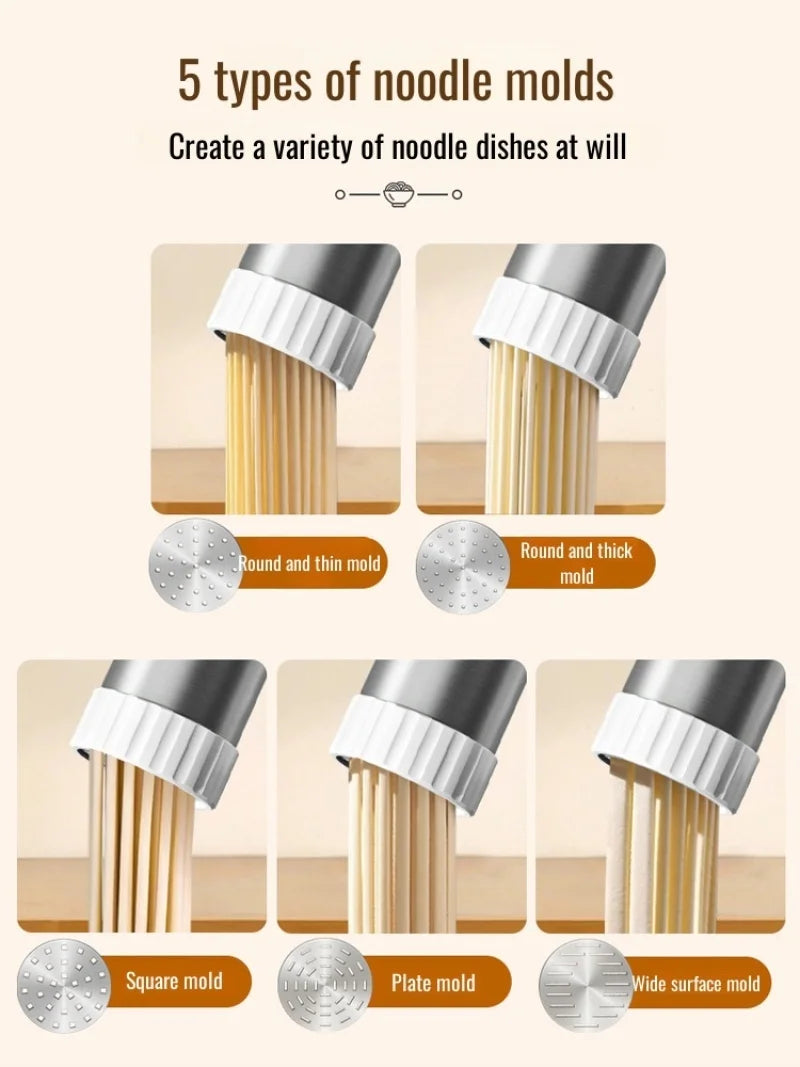 Electric Cordless Noodle Maker Handheld Portable Noodle Press Home Appliances Outdoor Kitchen Home Breakfast Smart Maker