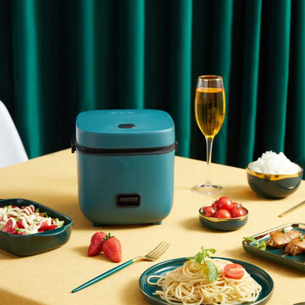 1.2L New Mini Rice Cooker Small 1-2 Person Rice Cooker Household Single Kitchen Small Household Appliances WIth Handle EU Plug