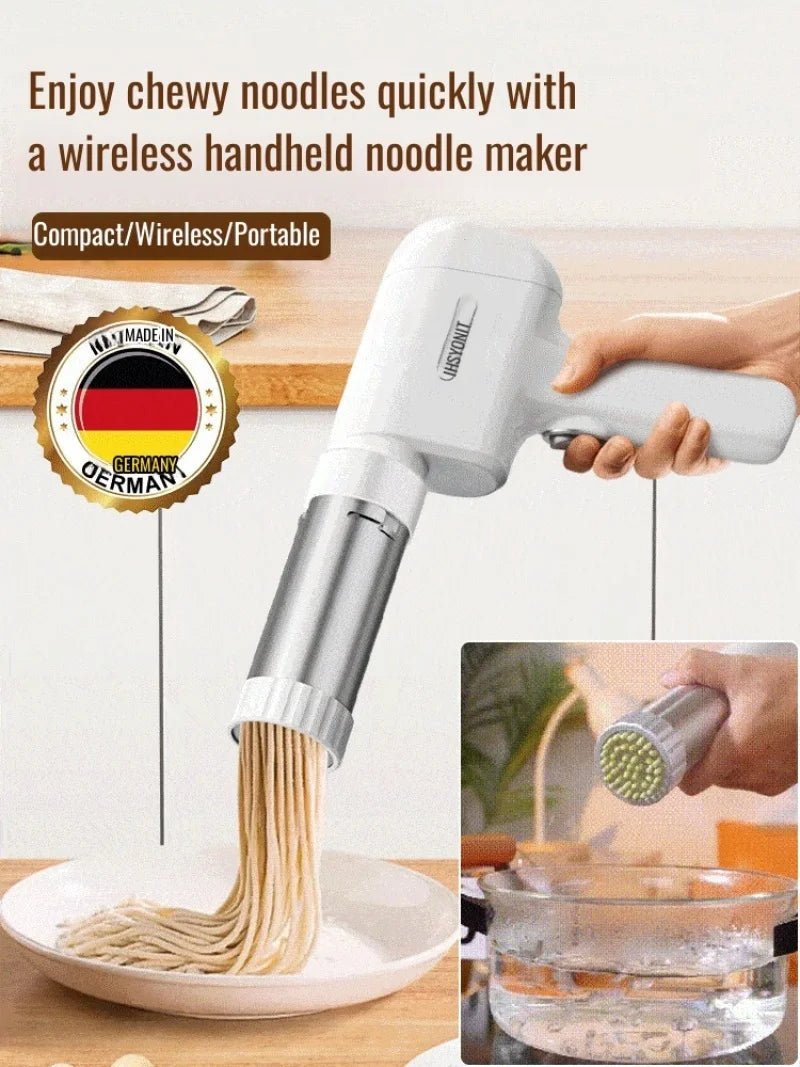 Electric Cordless Noodle Maker Handheld Portable Noodle Press Home Appliances Outdoor Kitchen Home Breakfast Smart Maker