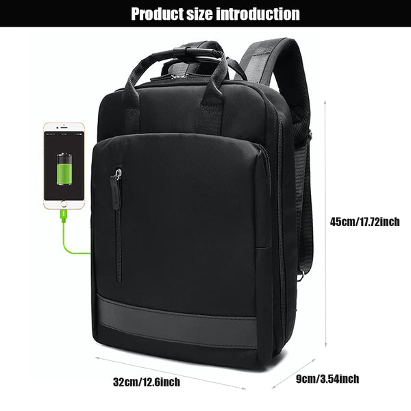 15.6 Inch Laptop Backpack For Women, USB Charging Port Business Backpack For Wrok Travel , College Bag For Men Women