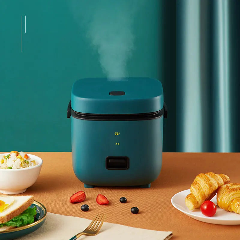 1.2L New Mini Rice Cooker Small 1-2 Person Rice Cooker Household Single Kitchen Small Household Appliances WIth Handle EU Plug