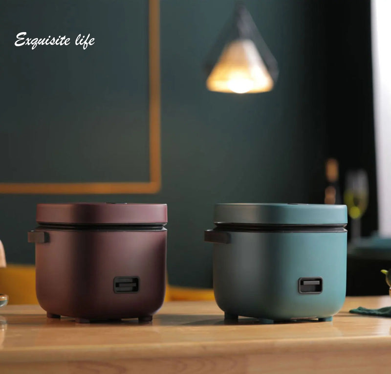 1.2L New Mini Rice Cooker Small 1-2 Person Rice Cooker Household Single Kitchen Small Household Appliances WIth Handle EU Plug