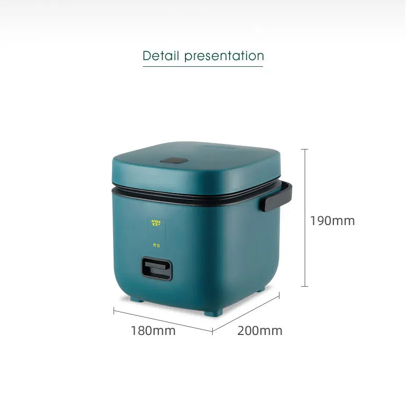 1.2L New Mini Rice Cooker Small 1-2 Person Rice Cooker Household Single Kitchen Small Household Appliances WIth Handle EU Plug