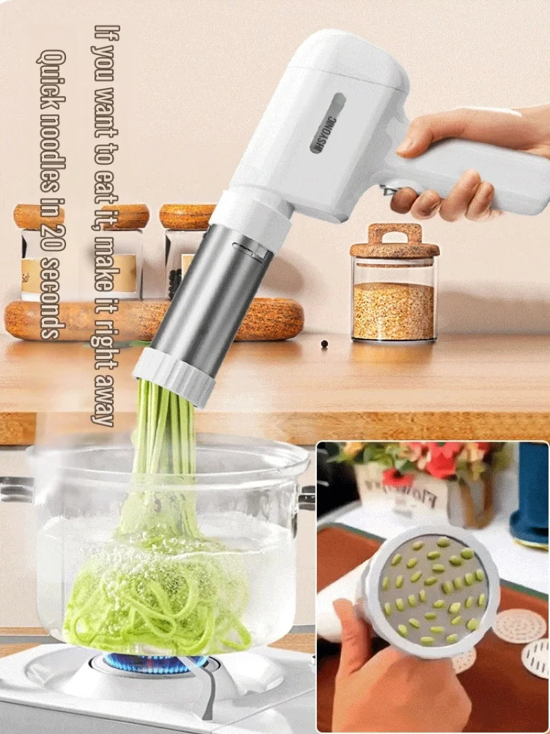 Electric Cordless Noodle Maker Handheld Portable Noodle Press Home Appliances Outdoor Kitchen Home Breakfast Smart Maker