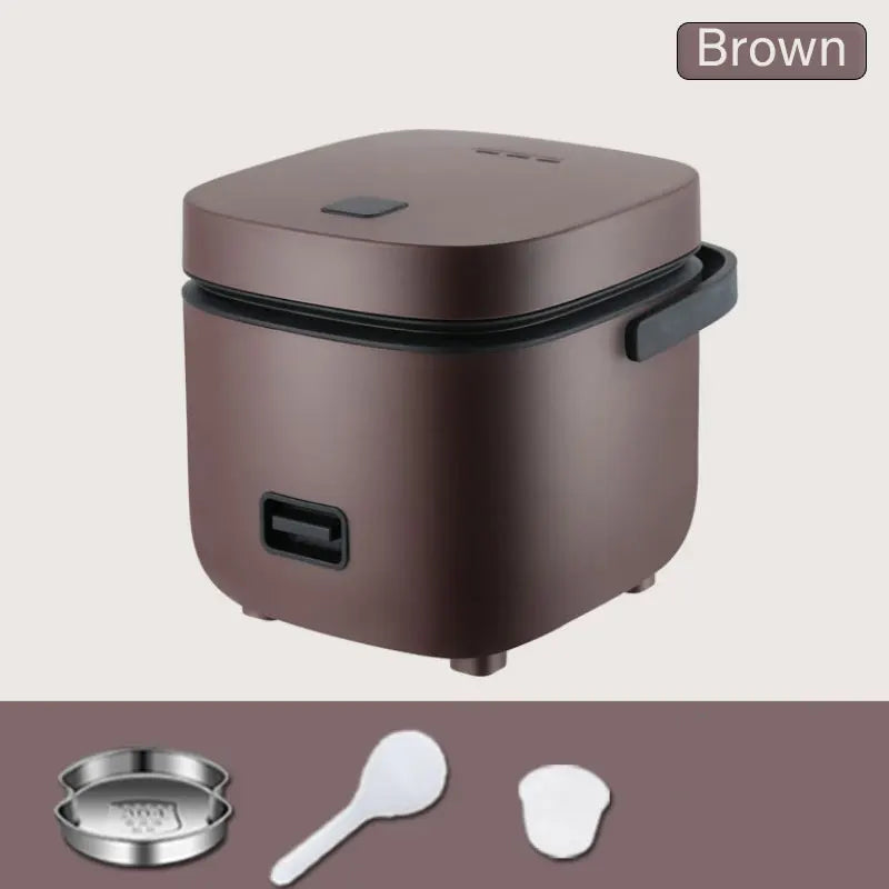 1.2L New Mini Rice Cooker Small 1-2 Person Rice Cooker Household Single Kitchen Small Household Appliances WIth Handle EU Plug