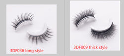 Reusable 3D Mink Lashes Natural False Eyelashes Self Adhesive Fake Glue Free Makeup Eyelash Extension Silk