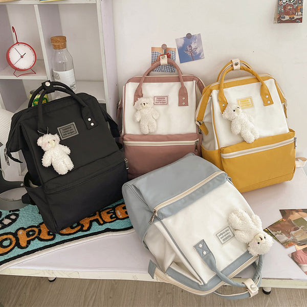 Large Capacity 15.6 Inch Simple Backpack Leisure Travel